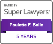 Paulette F. Balin, Rated by Super Lawyers 5-year milestone badge